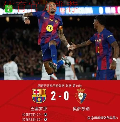 拉菲尼亚梅开二度 巴萨主场2-0完胜奥萨苏纳